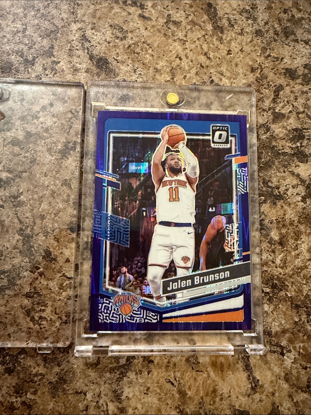 Panini Blue and Orange Jalen Brunson Trading Card